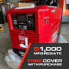 Is there a rebate available for the purchase of this welder/generator?